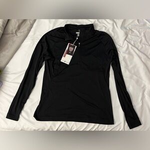NWT Women’s Glen Echo Black Lightweight Quarter-Zip Golf Jacket Size Medium